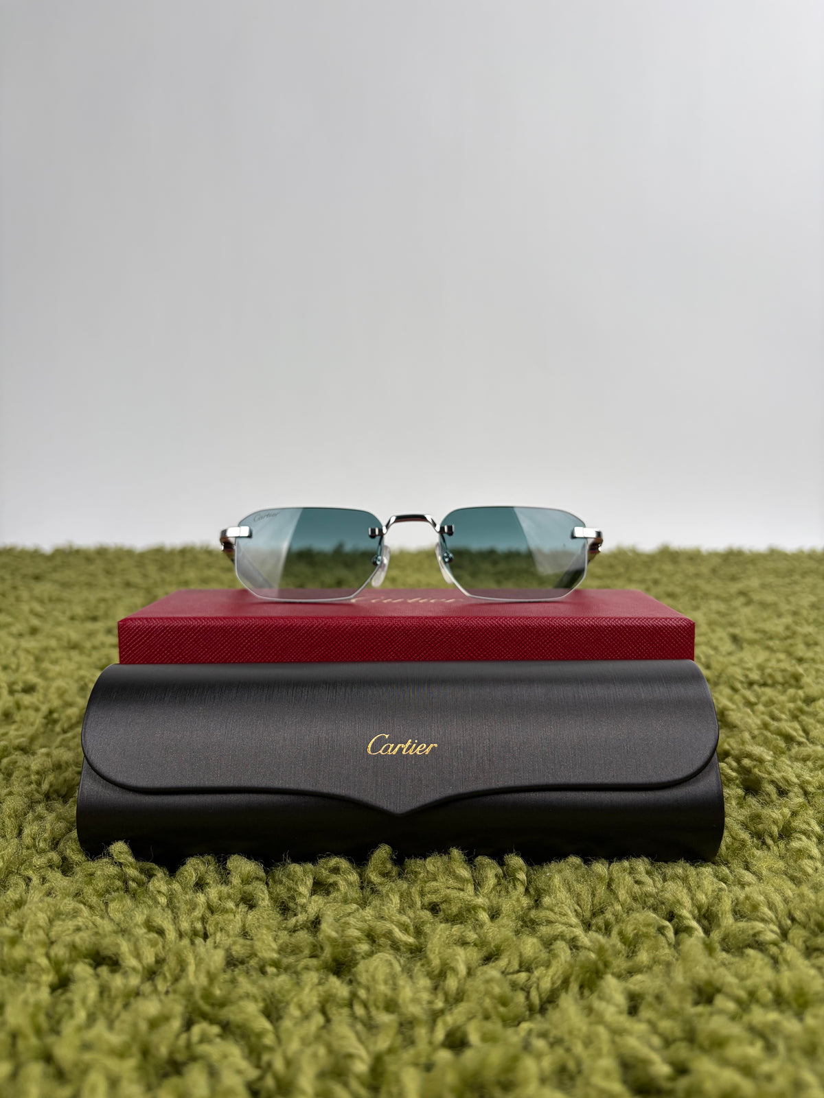 Occhiali da sole Cartier Decor C Azzurro