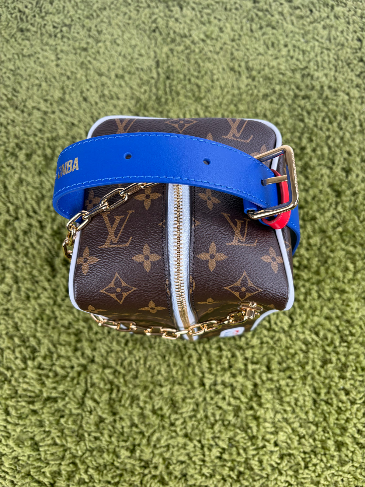 Beauty Case Louis Vuitton X NBA Marrone