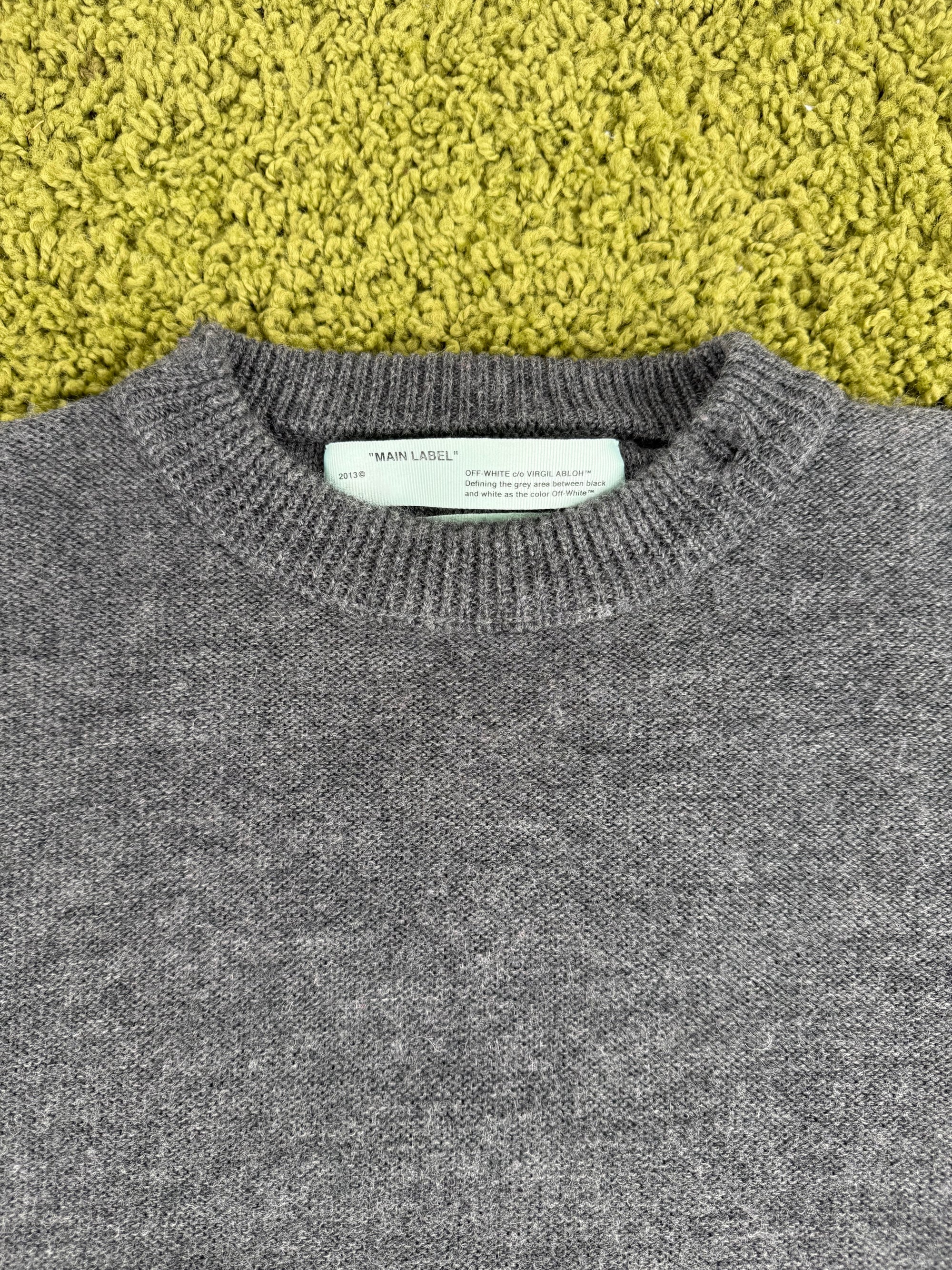Maglione Off white Size S grigio e nero