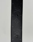 Cintura Louis Vuitton In pelle Nera 110cm