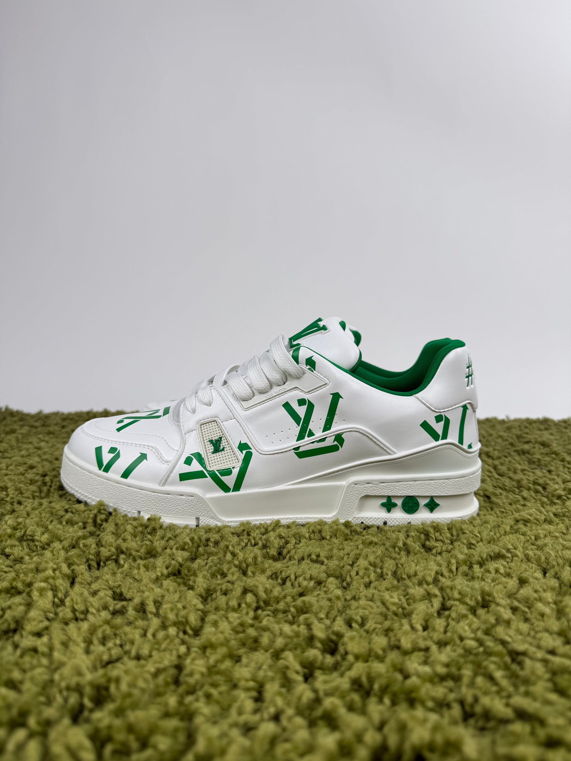 Louis Vuitton Trainer Bianca Verde 9