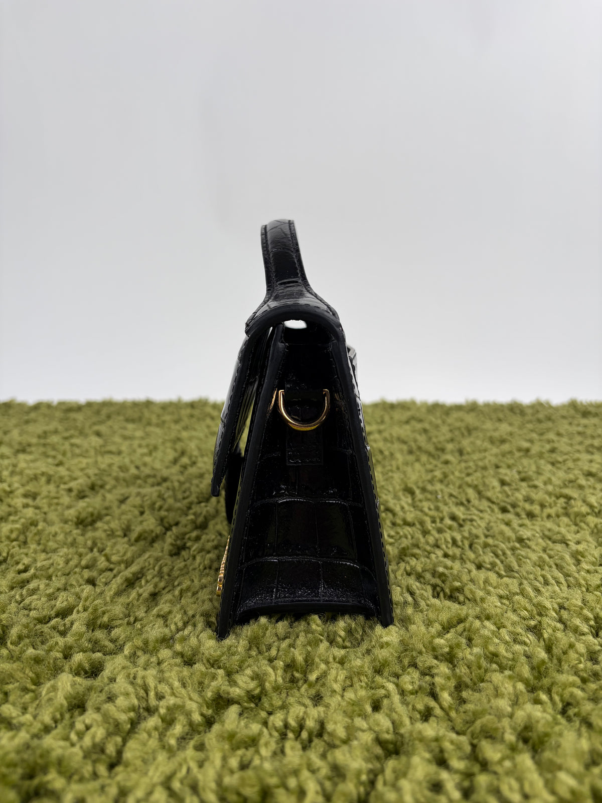 Borsa Jacquemus La grande Bambino Coccodrillo Nero