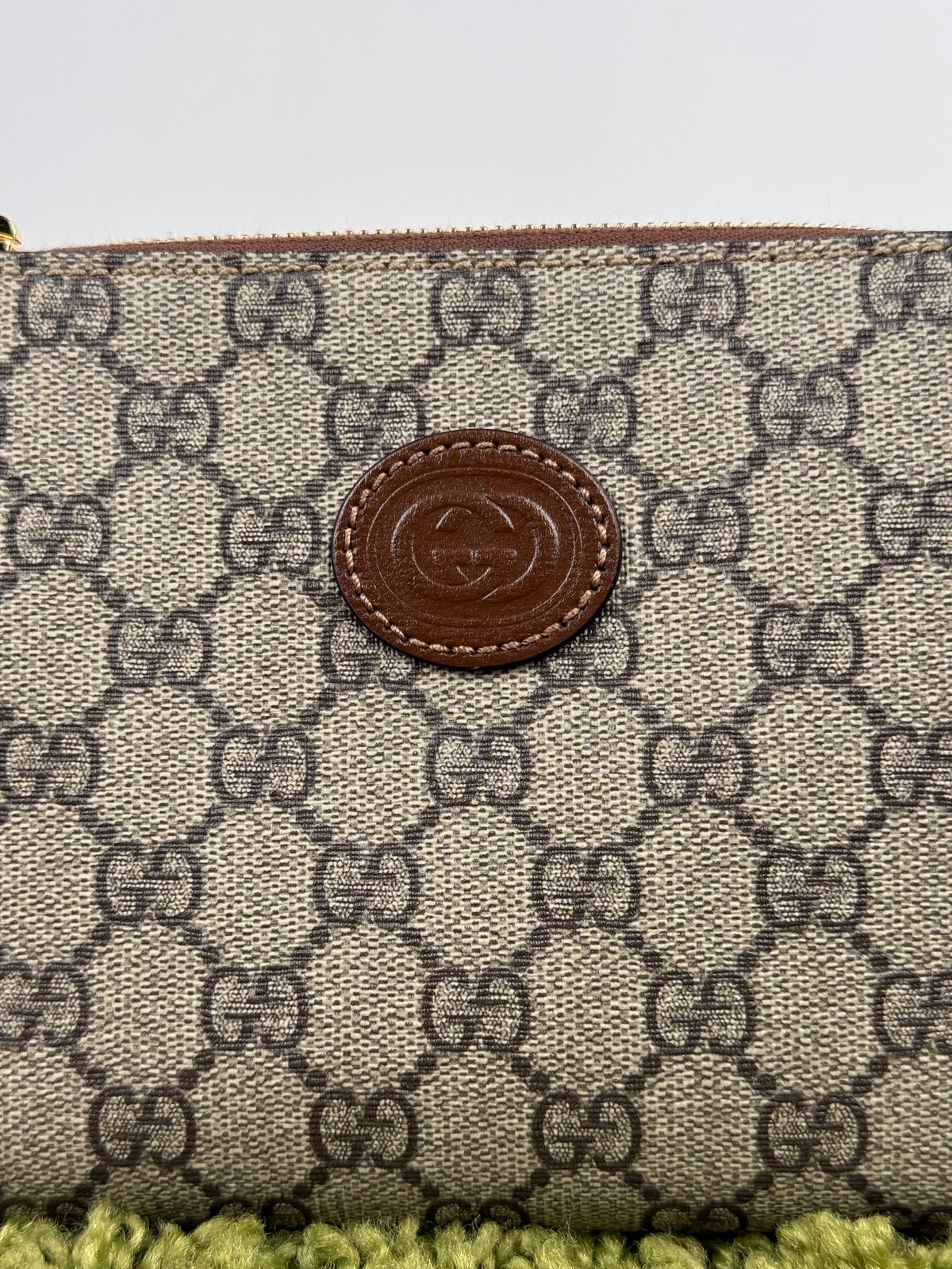 Borsa Gucci a tracolla con finitura in pelle Beige