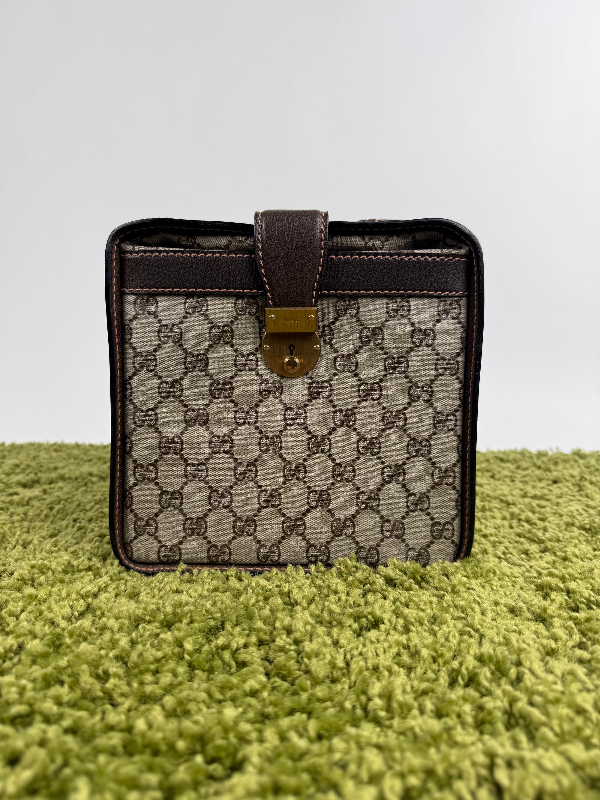 Gucci Savoy Borsa rigida in tela Monogram