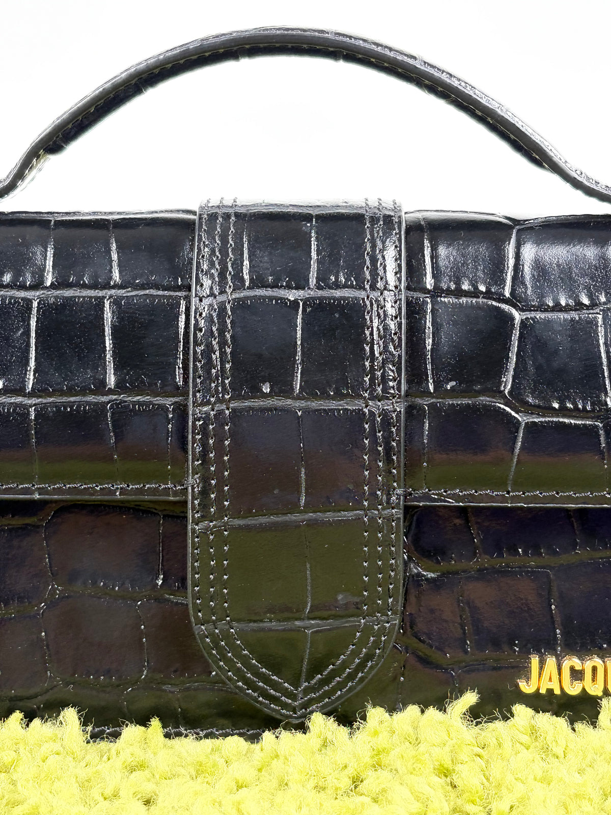 Borsa Jacquemus La grande Bambino Coccodrillo Nero