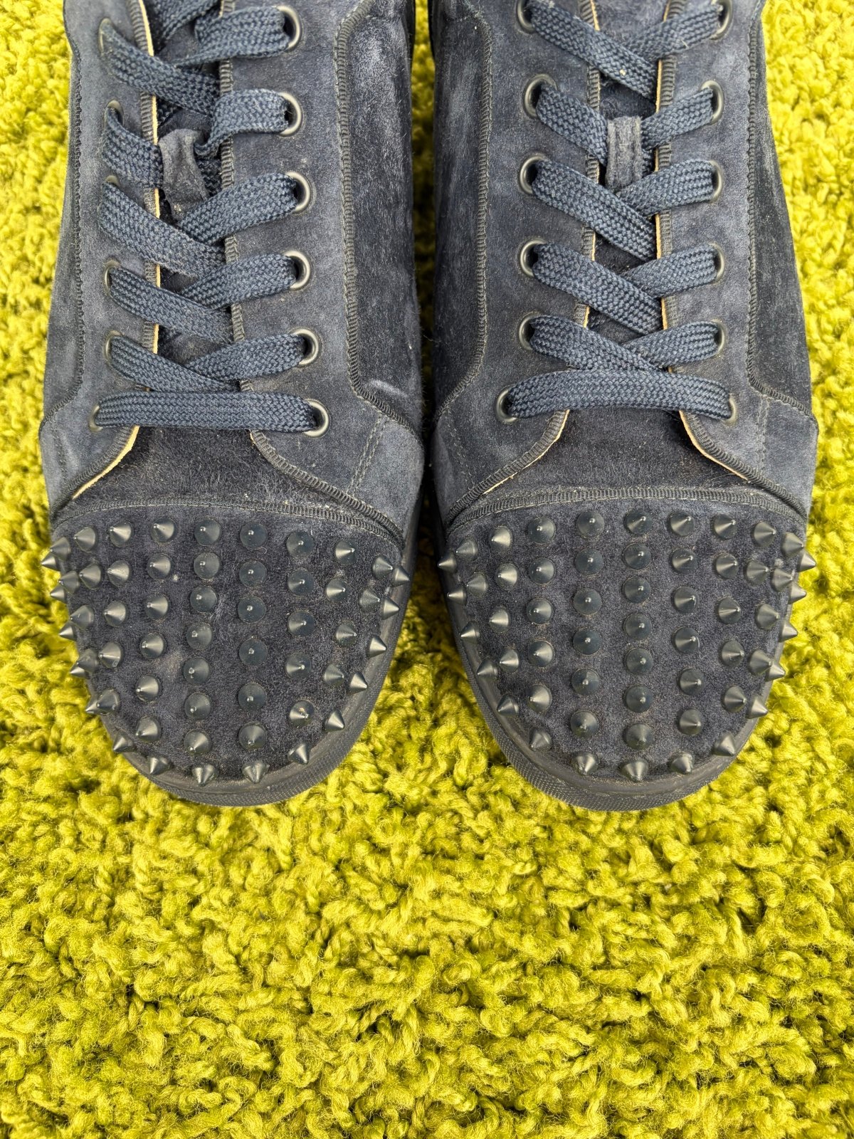 Christian Louboutin Spikes Low Blu 45 - Second Hand Di Fiore