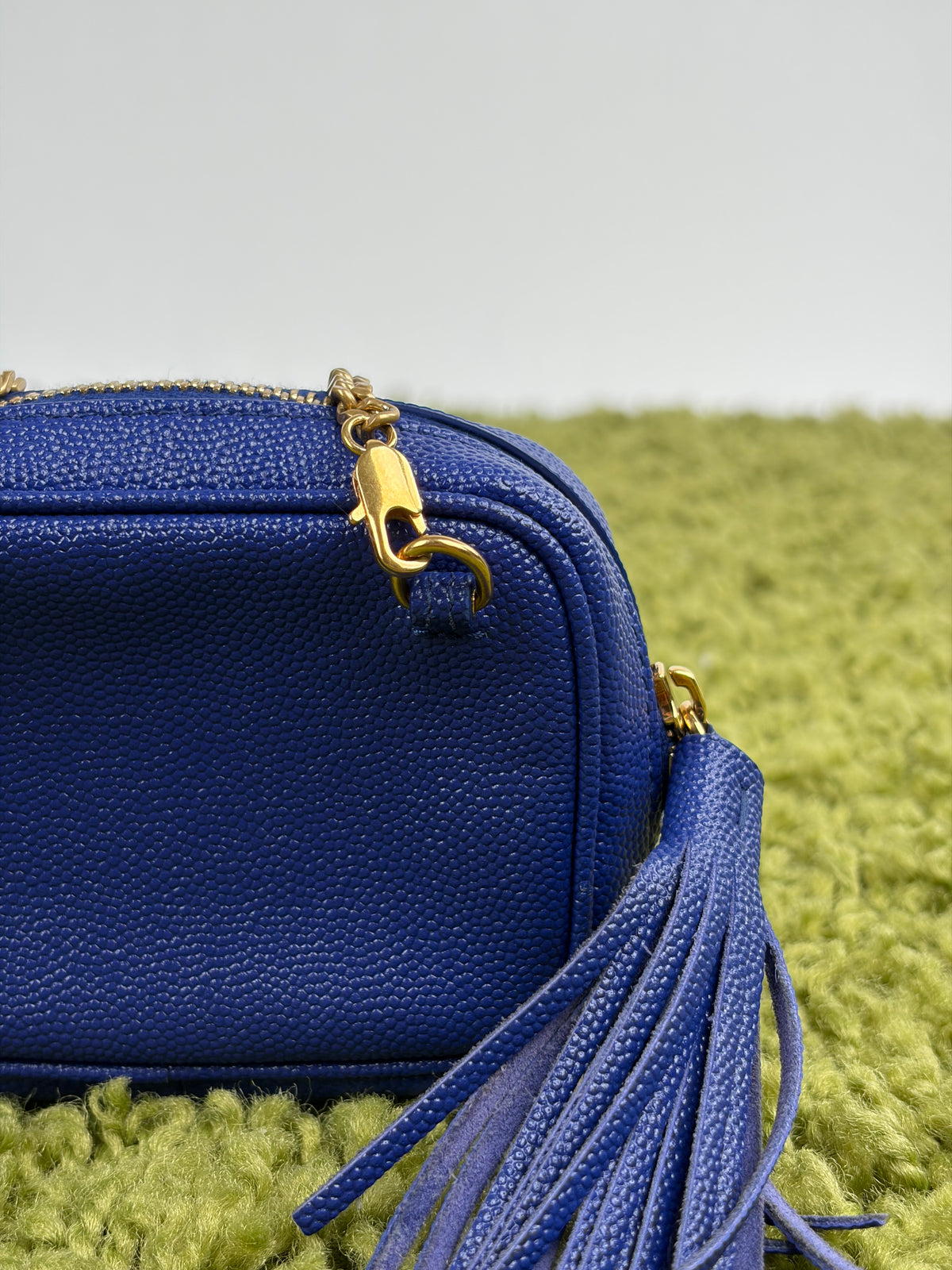 Borsa a spalla Saint Laurent Baby LoubBlu