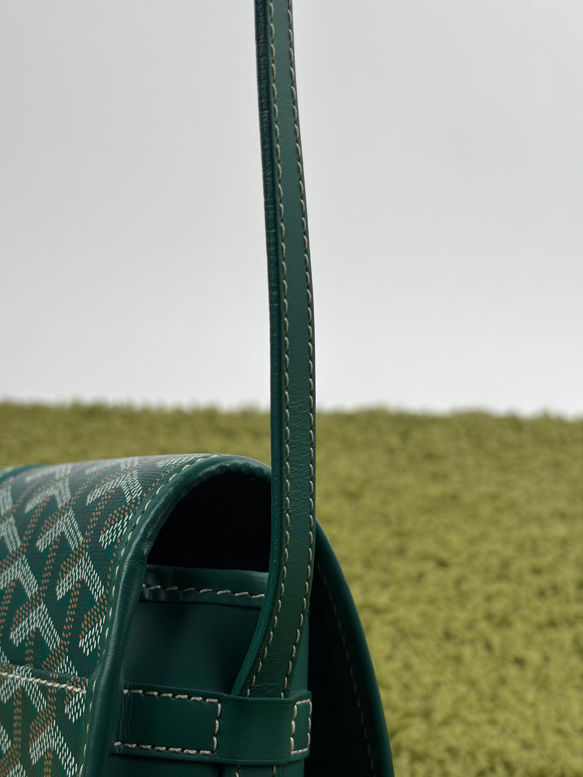 Borsa Goyard Belvedere PM in tela Goyardine Verde