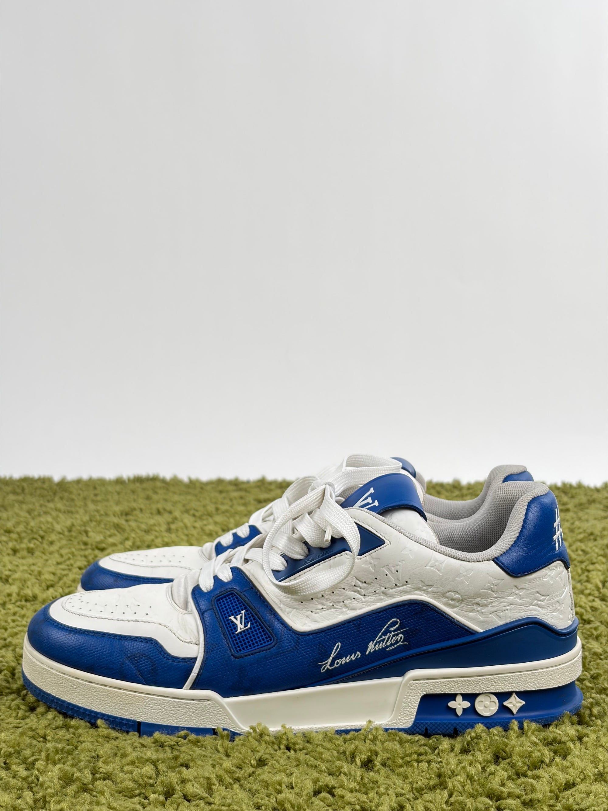 Louis vuitton trainer size 7=41 calza 42 blu e bianche