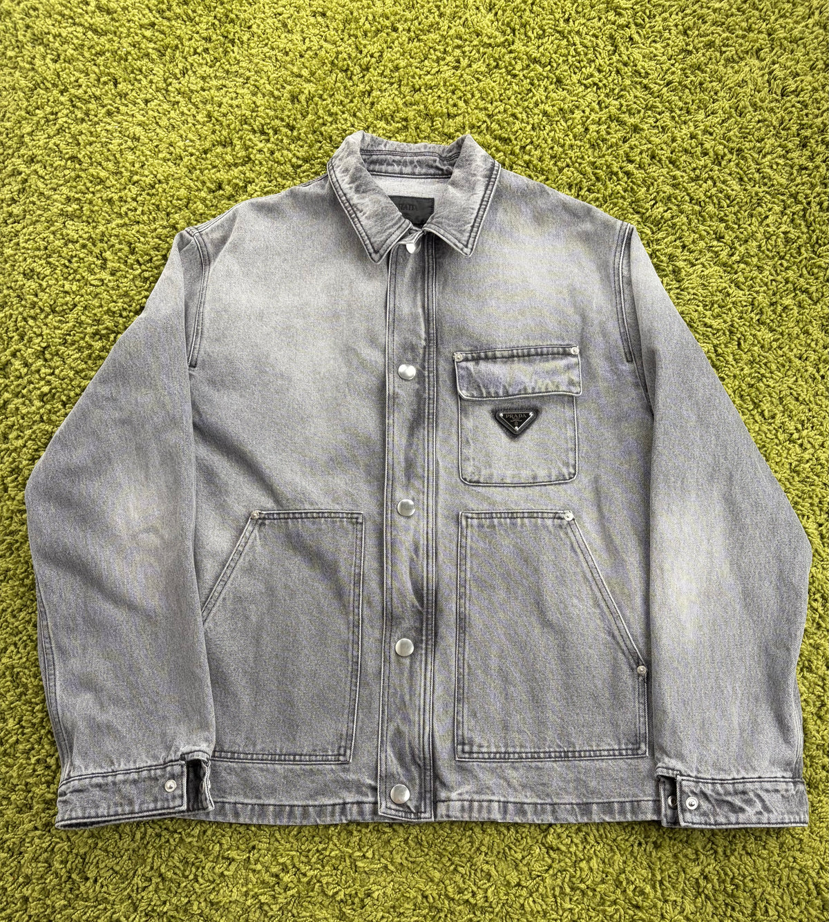 Completo Prada In Denim Grigio Giacca XL Jeans 52