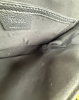 Borsa a tracolla saddle in jacquard Christian Dior Nero