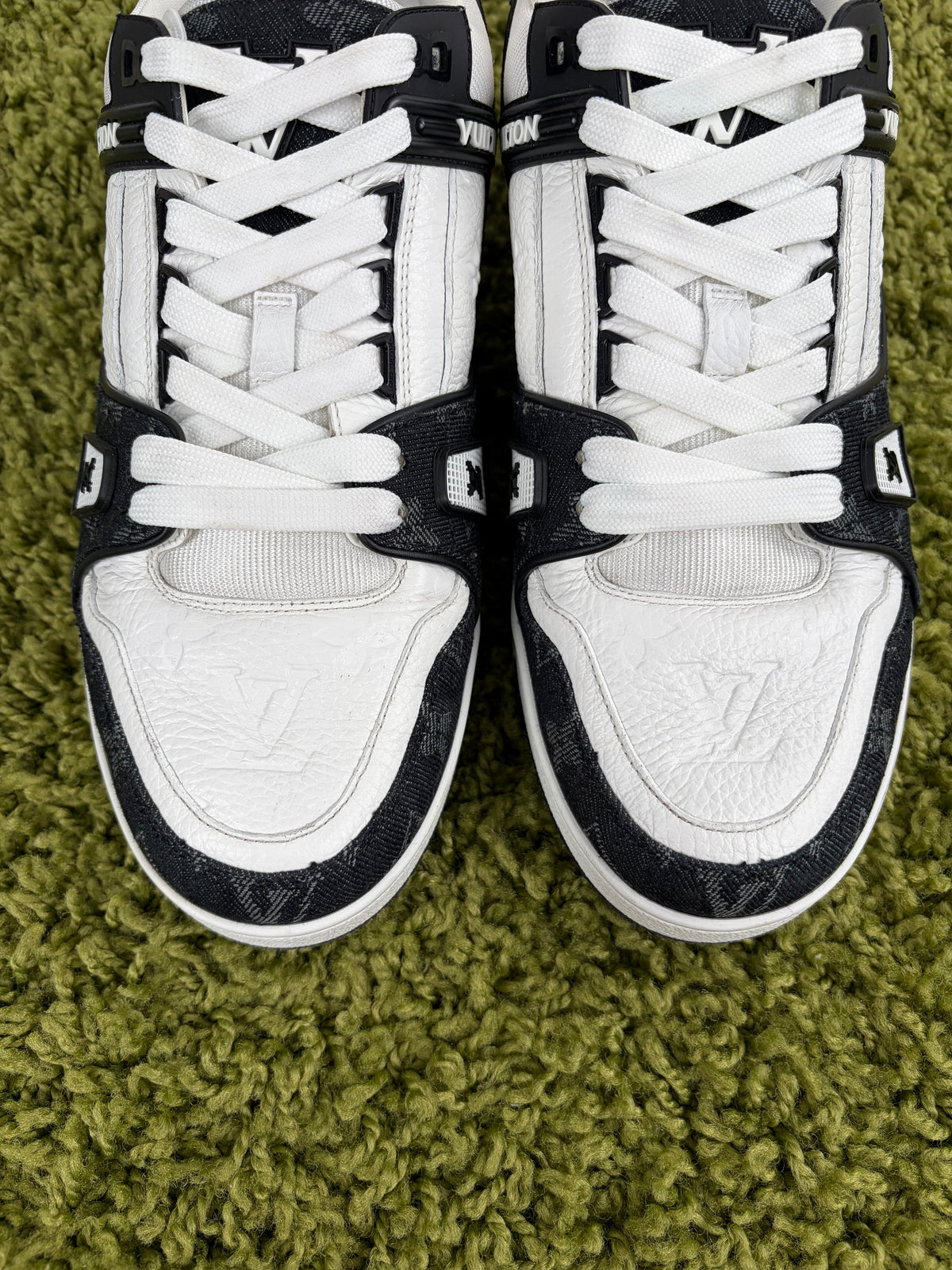 Louis Vuitton Trainer In Denim Nera  8.5