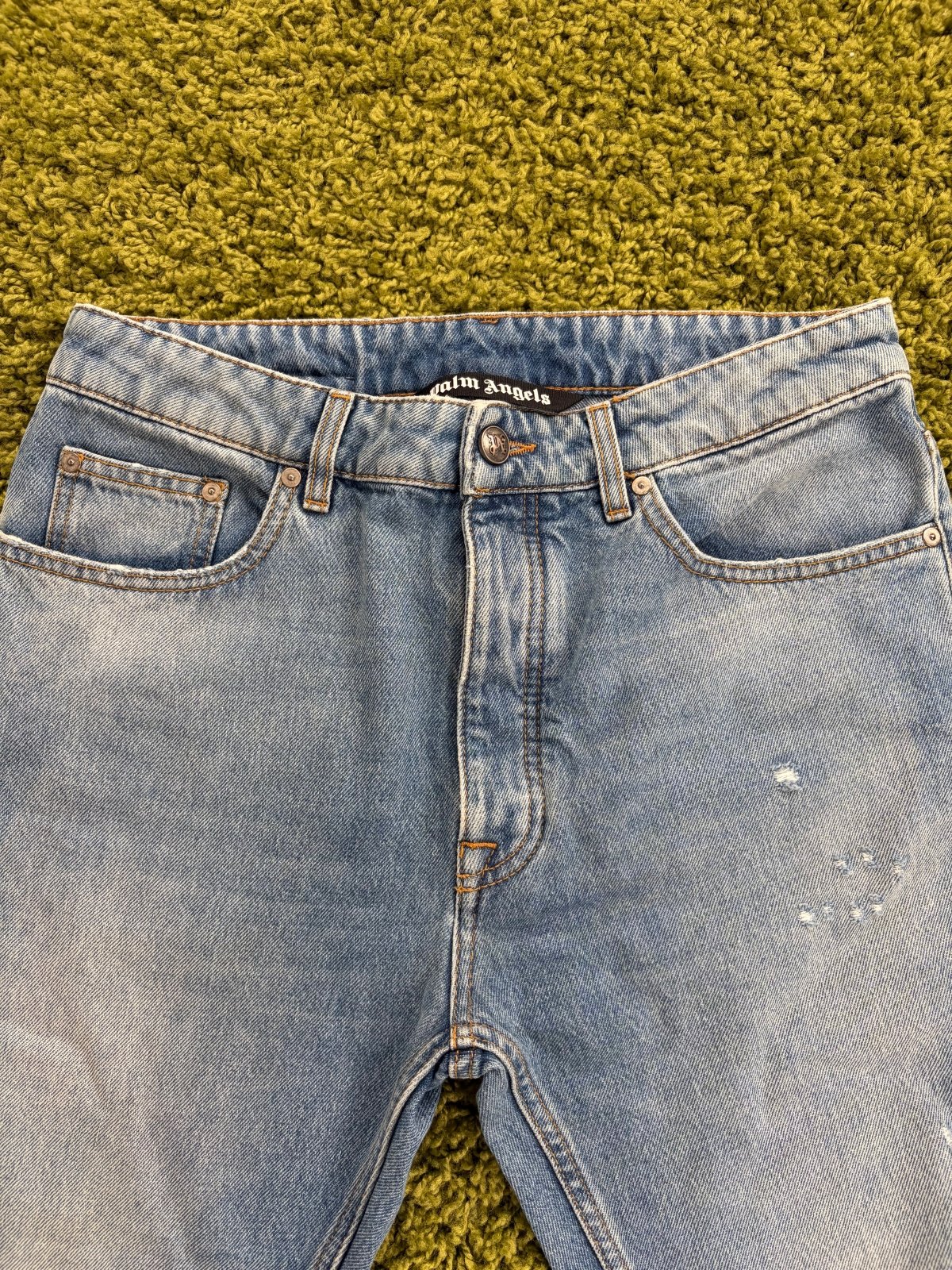 Jeans distressed Palm Angels in Denim 32 - Second Hand Di Fiore