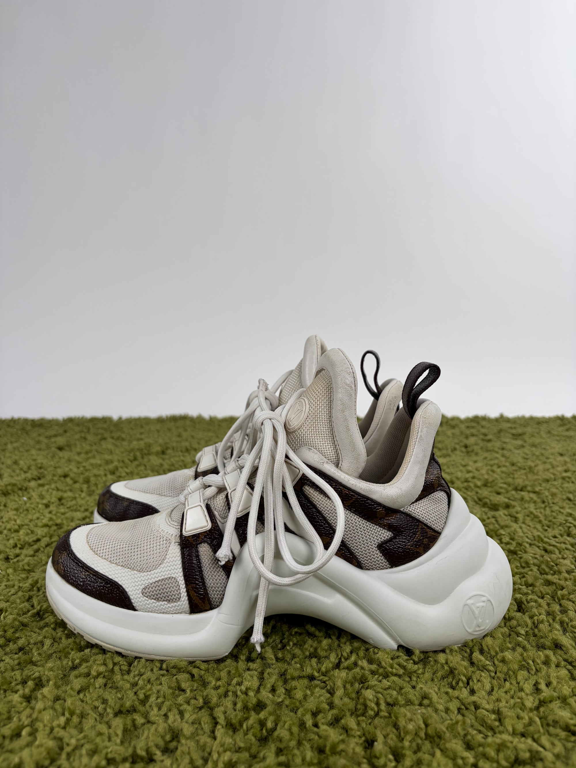 Louis vuitton archlight Size 37 bianche e marroni