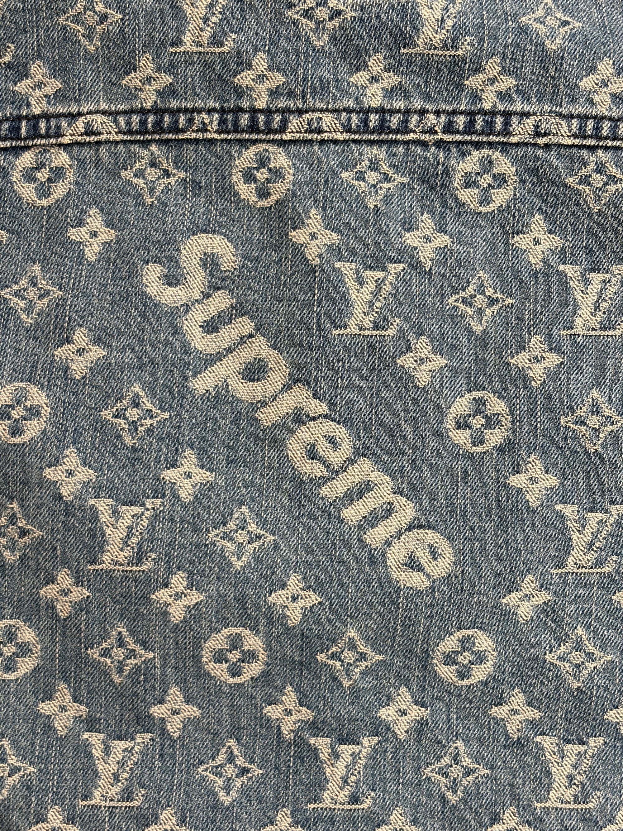 Completo Louis Vuitton X Supreme Size 50/34 blu e bianco