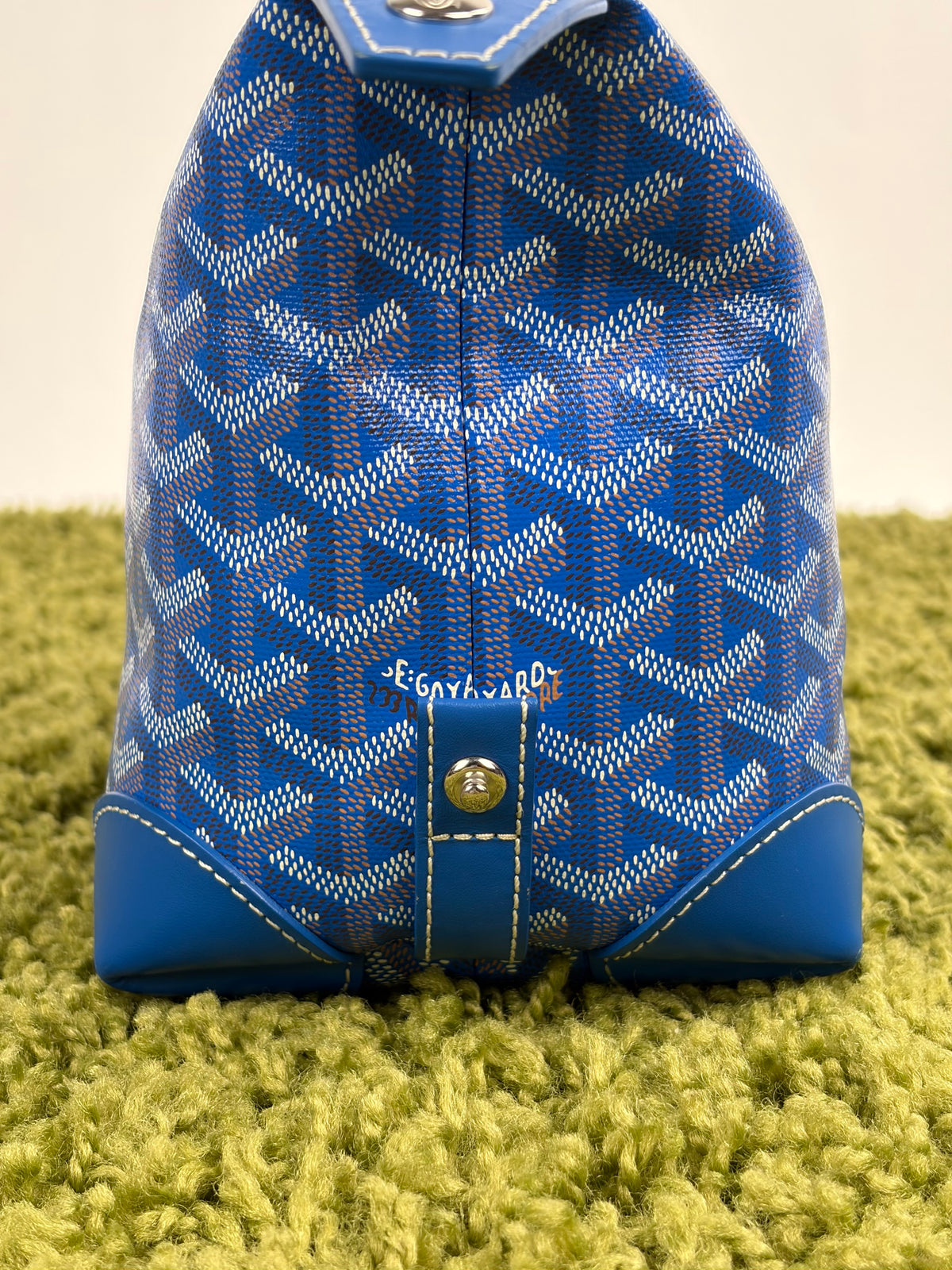 Beauty Case Boeing Goyard in tela Goyardine Blu