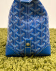 Beauty Case Boeing Goyard in tela Goyardine Blu
