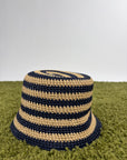 Cappello Prada beige e blu