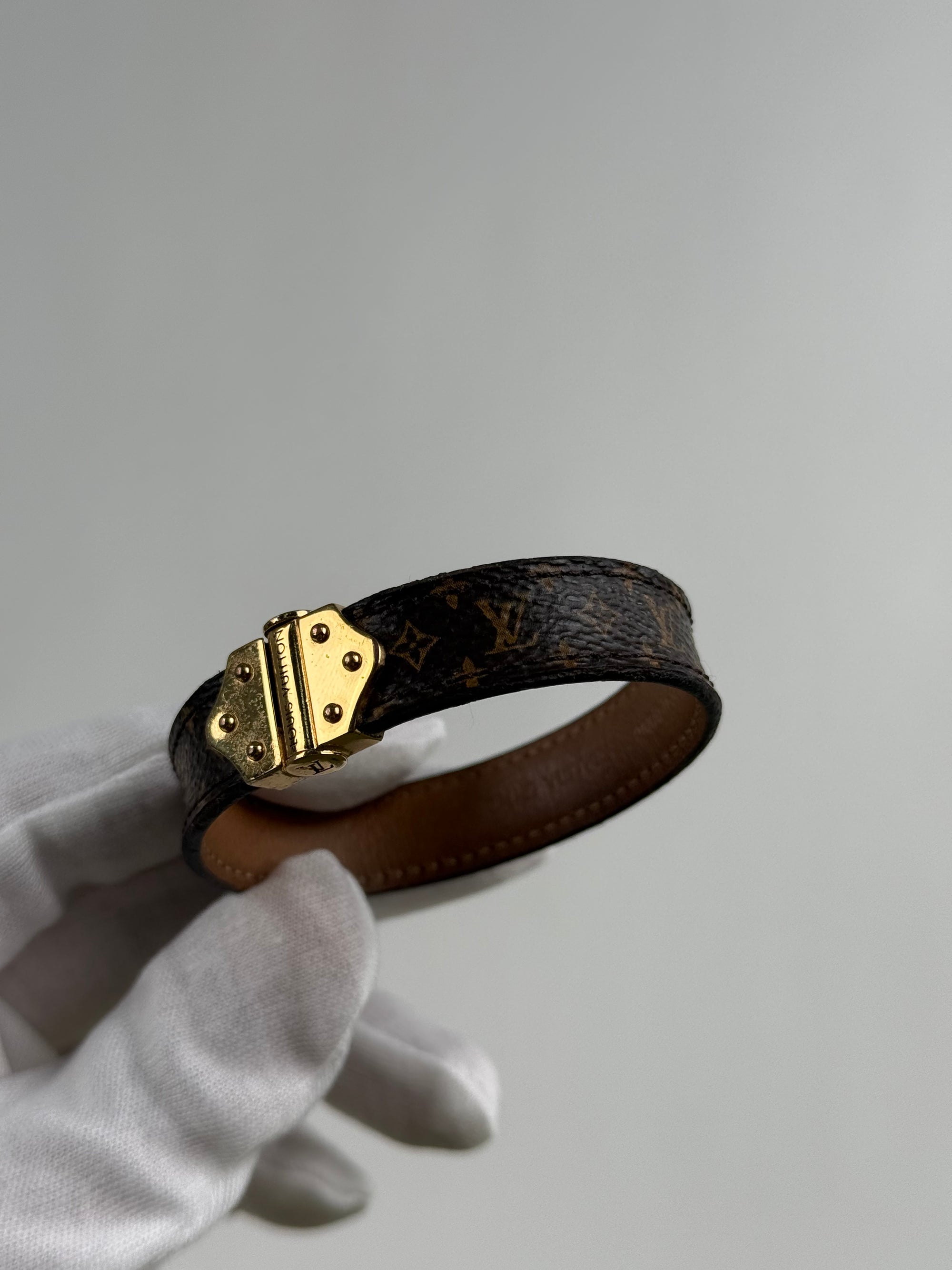 Bracciale Nano Monogram Louis Vuitton Marrone