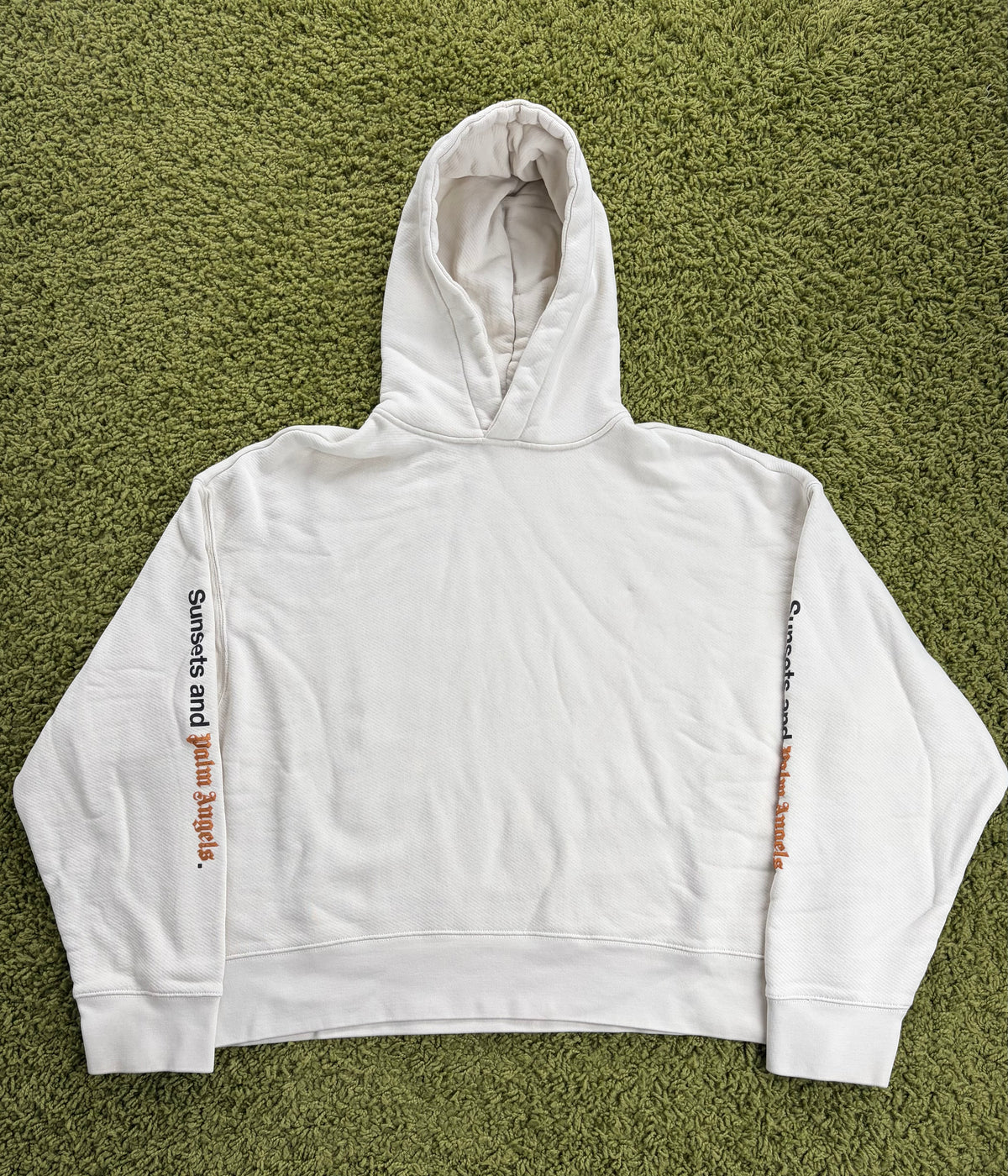 Felpa Palm Angels Sunset Bianca Crema XXL