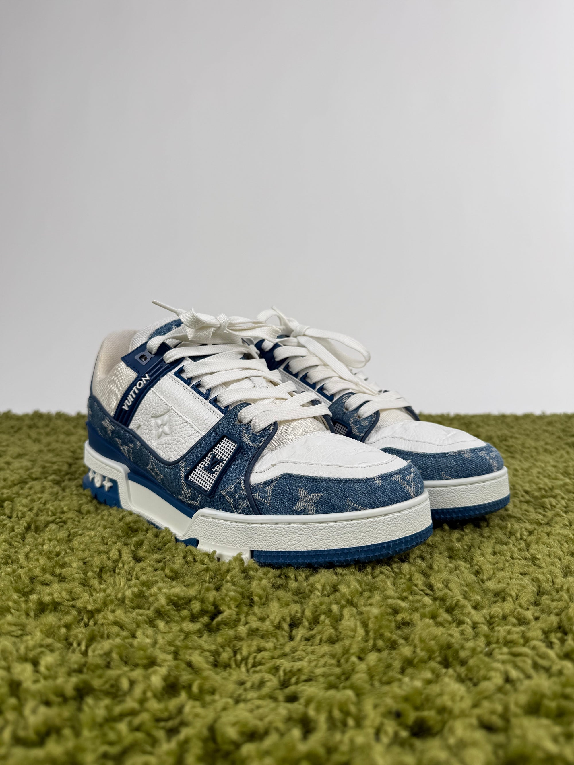 Louis Vuitton Trainer Denim Blu 6