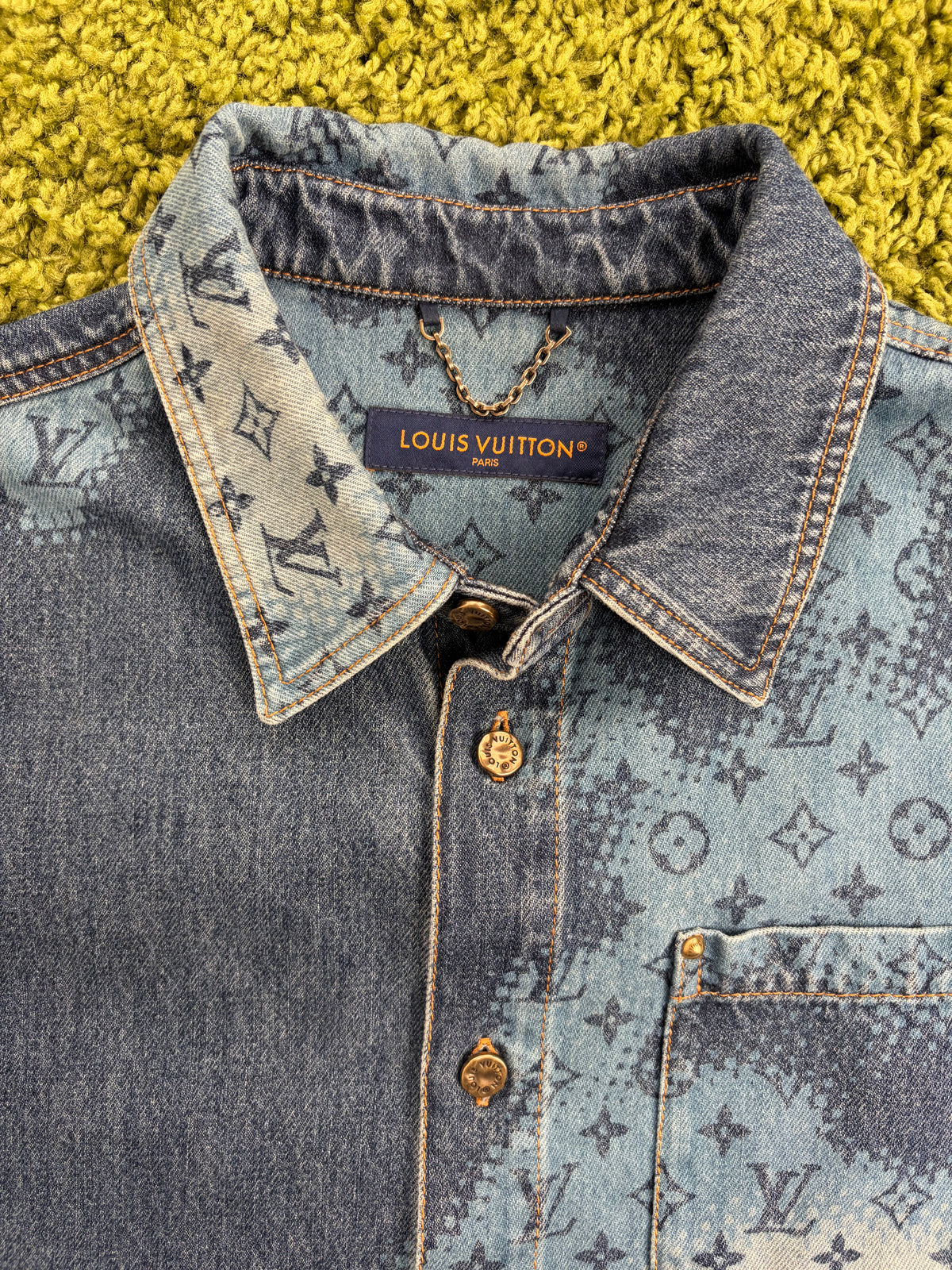 Giacca Louis Vuitton Monogram Halftone Denim L