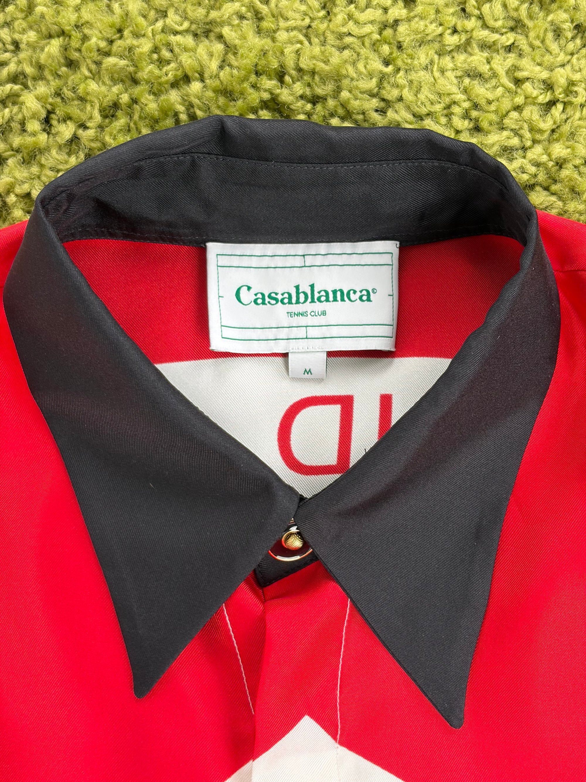 Camicia Casanlanca Size M bianca rossa e nera