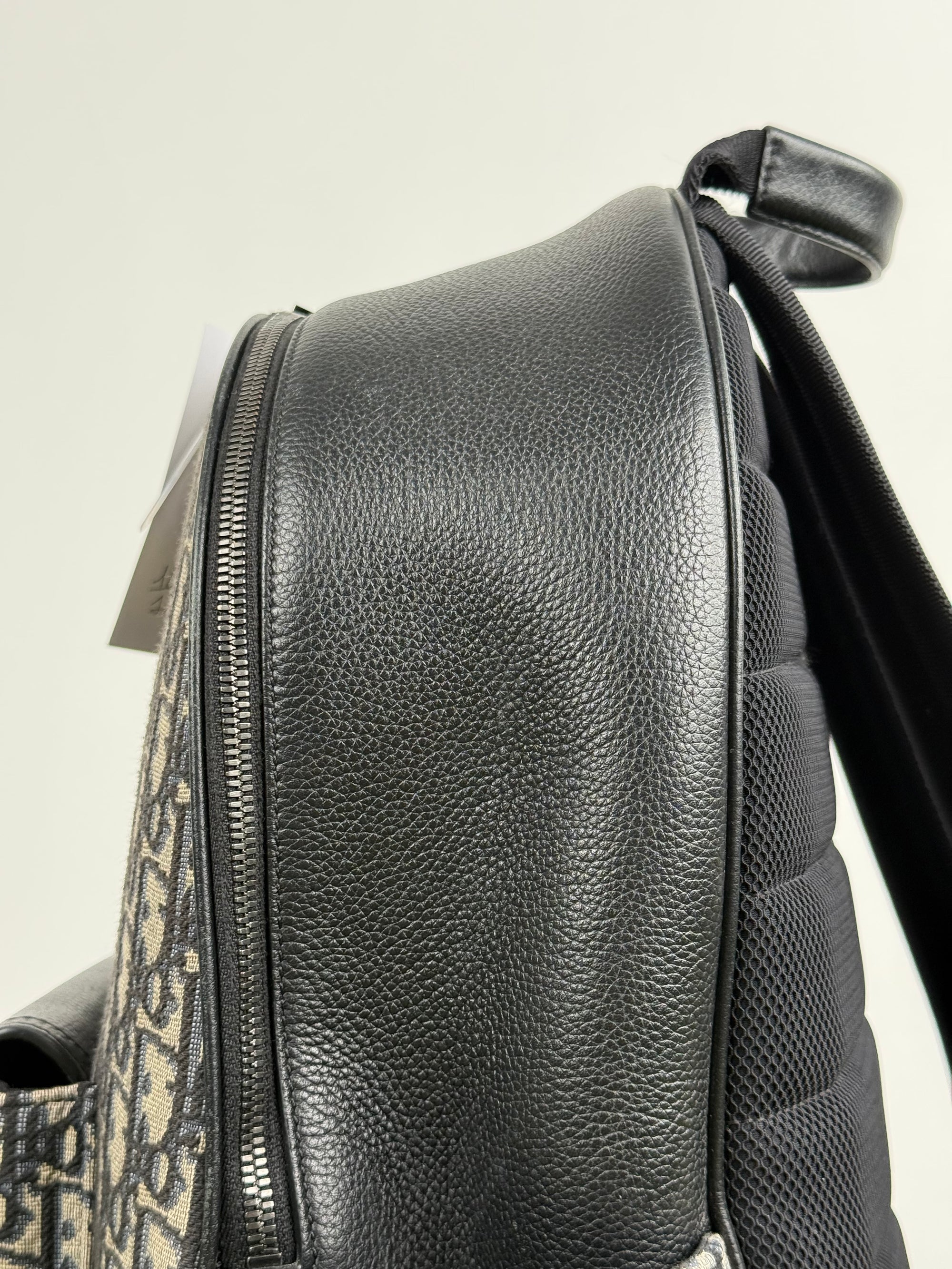 Zaino Dior Saddle In Jacquard e pelle di Vitello Grigio