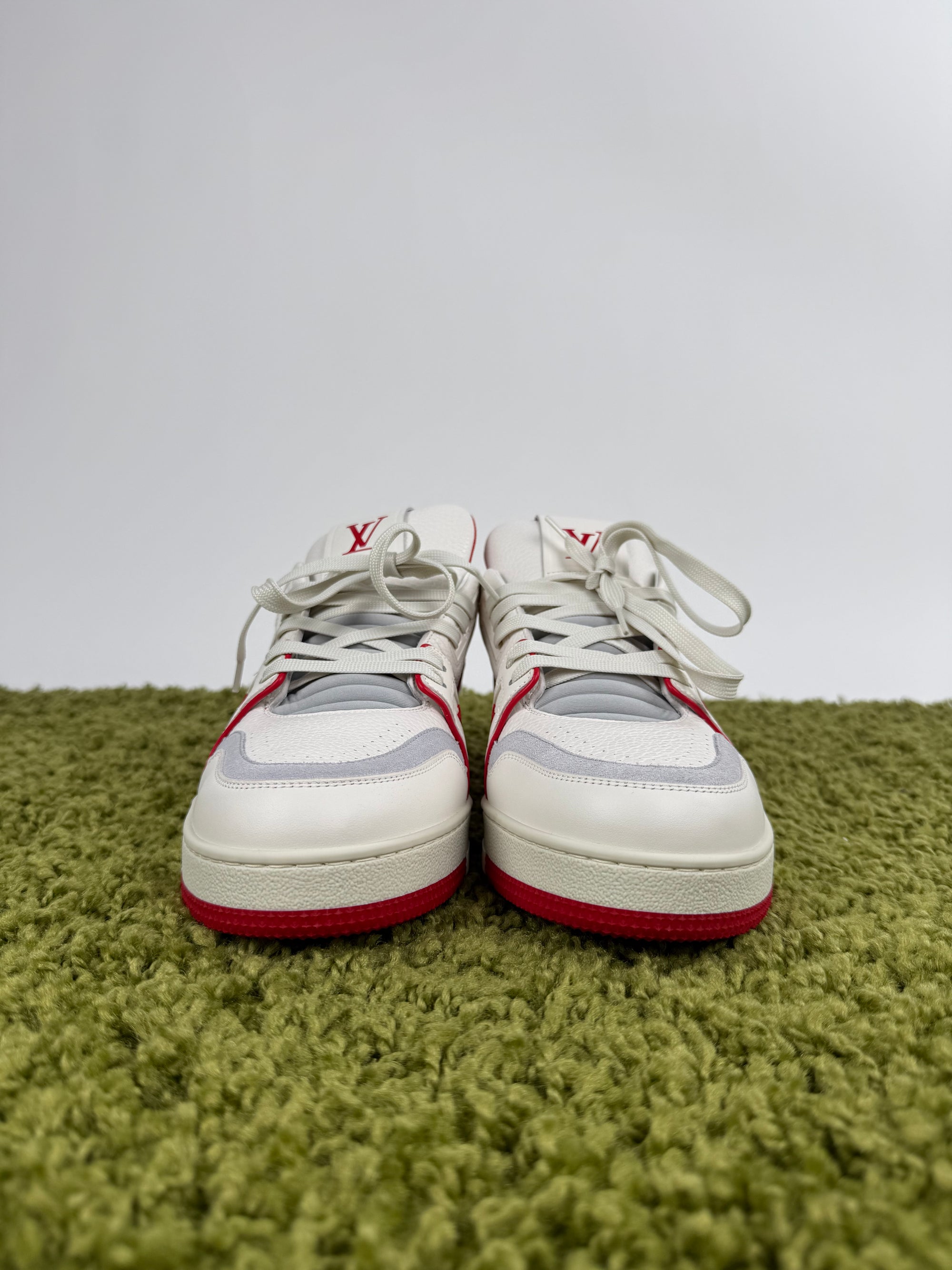 Louis Vuitton Trainer Bianca Rossa 9.5