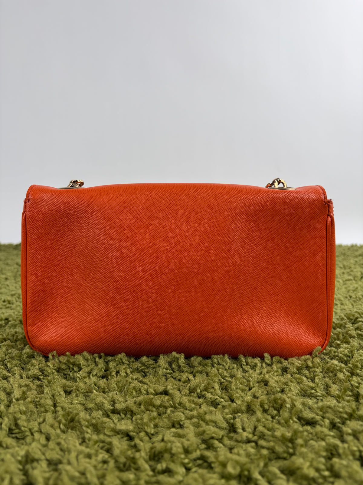 Borsa Ferragamo Gancini Chain Arancione
