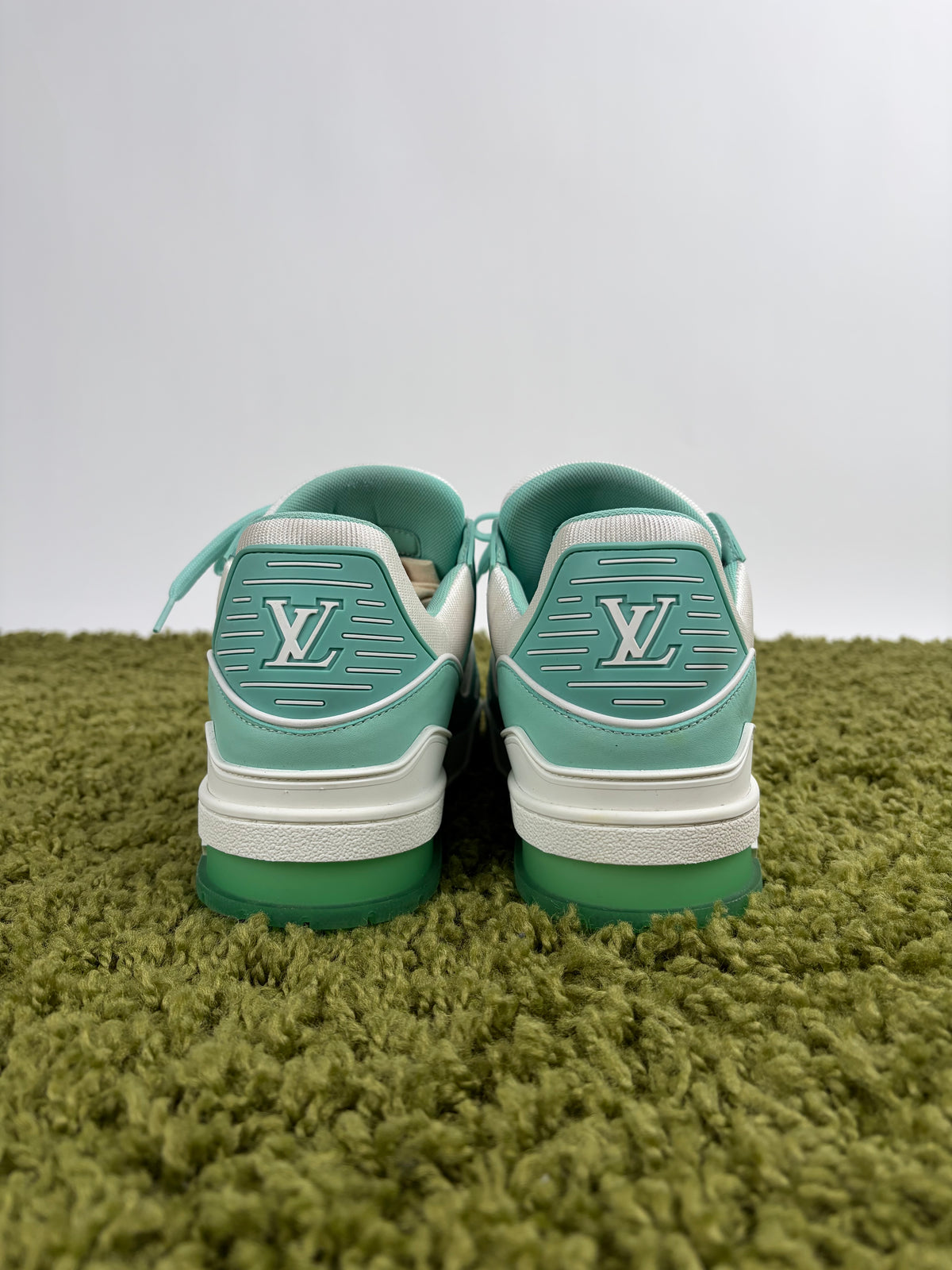 Louis Vuitton Trainer Verde Acqua 7.5