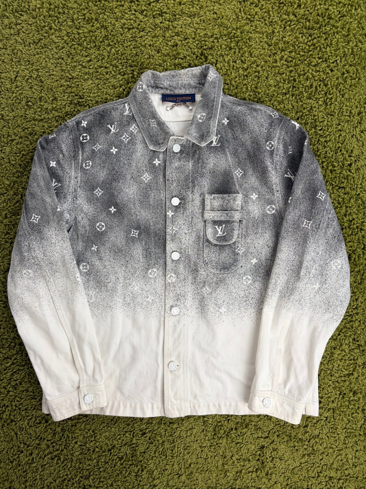 Giacca Louis vuitton Gradient Snowfall Size XL bianca e grigia - Second Hand Di Fiore
