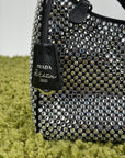 Borsa Prada Re Edition Nera con Cristalli