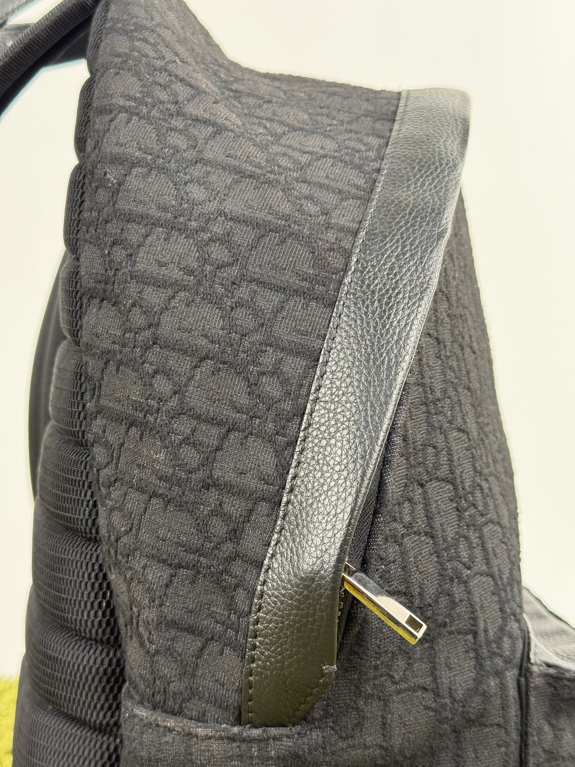 Zaino Ridere Oblique In Jacquard Christian Dior Nero