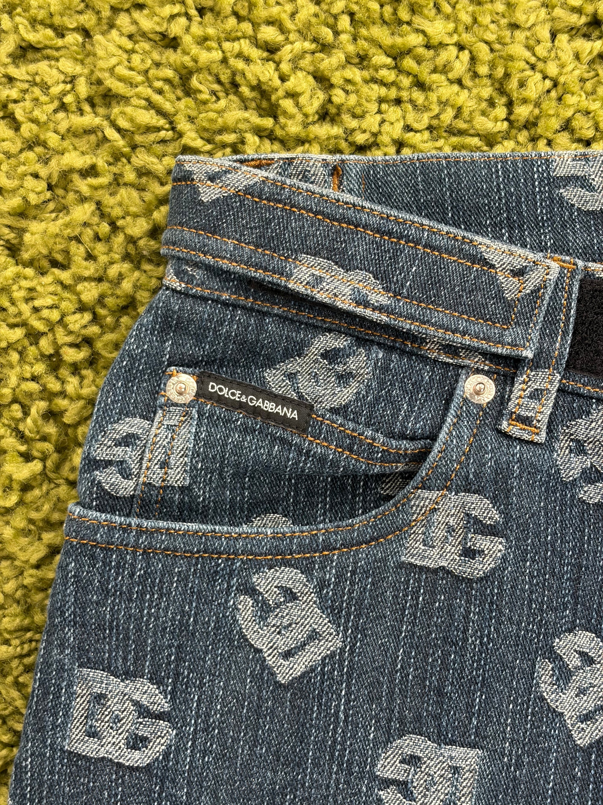 Jeans Dolce e gabbana Size 46 blu e bianco