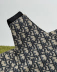 Borsa Saddle Christian Dior In oblique Beige Blu
