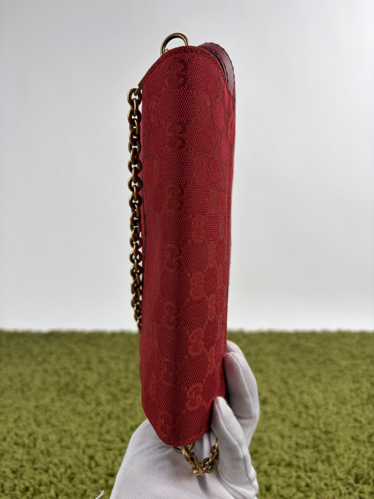 Borsa Gucci Horsebit Chain Rossa
