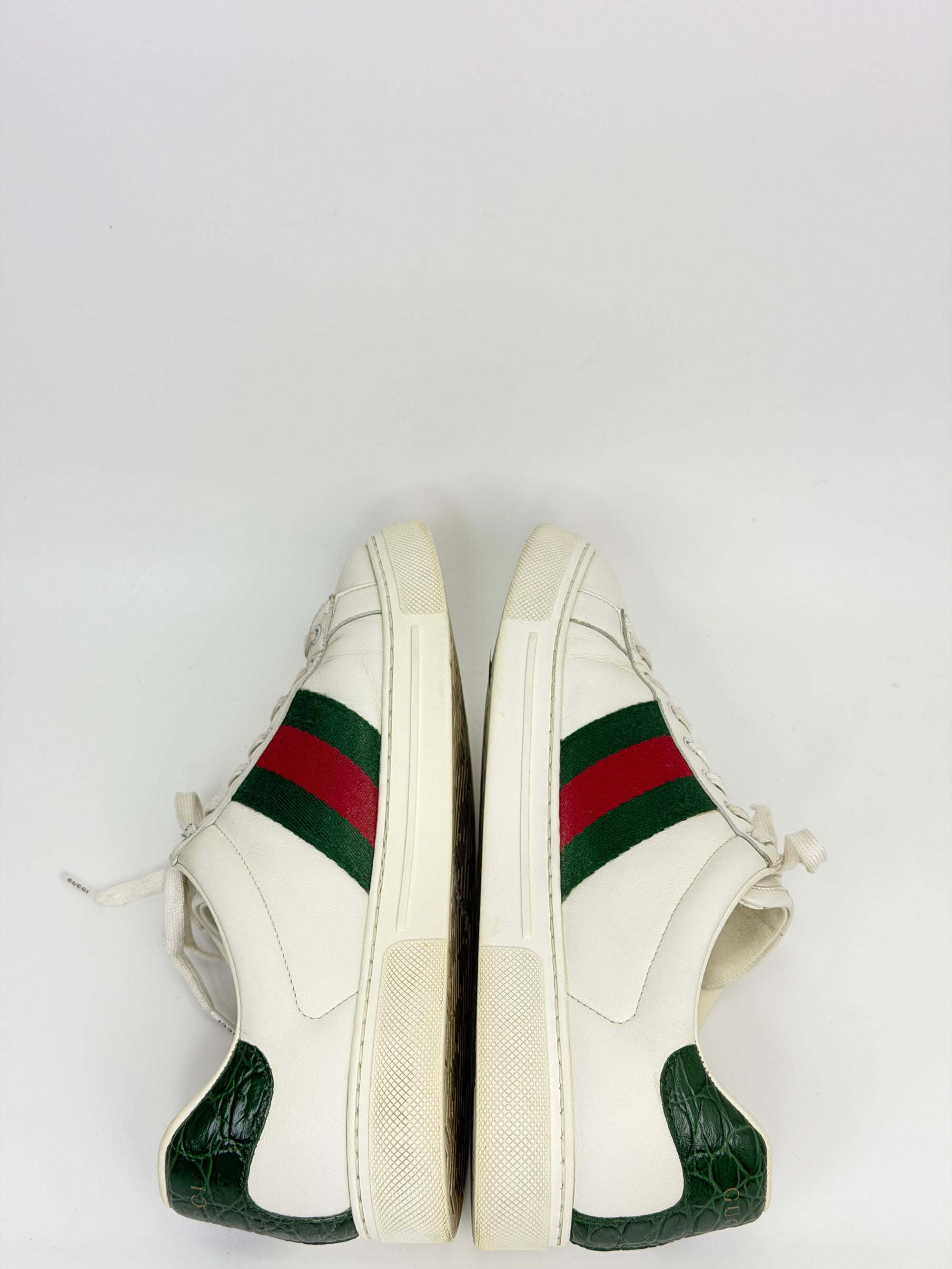 Gucci ace Size 6=40 bianca rossa e verde