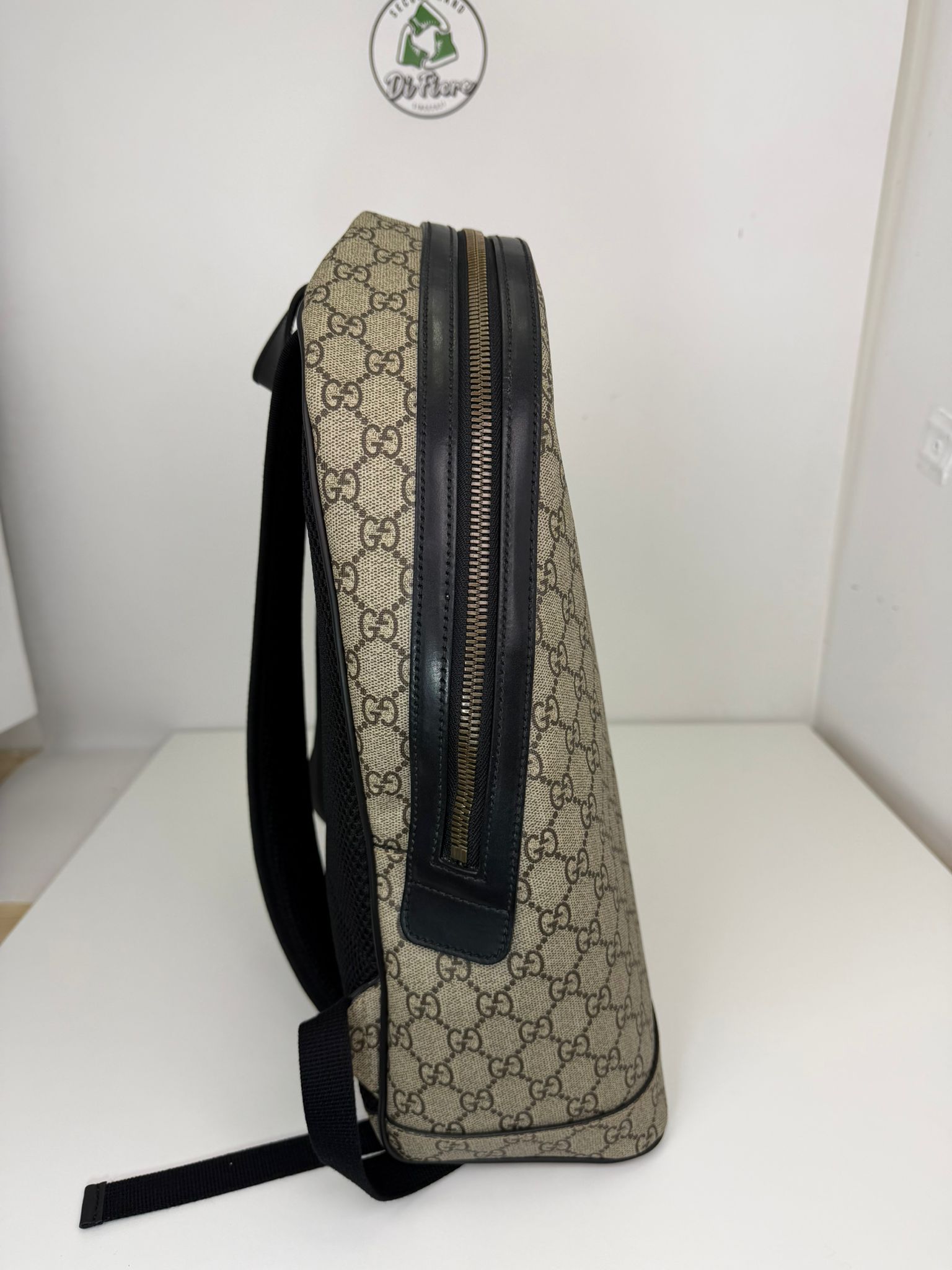 zaino Gucci beige rosso e blu