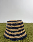 Cappello Prada beige e blu