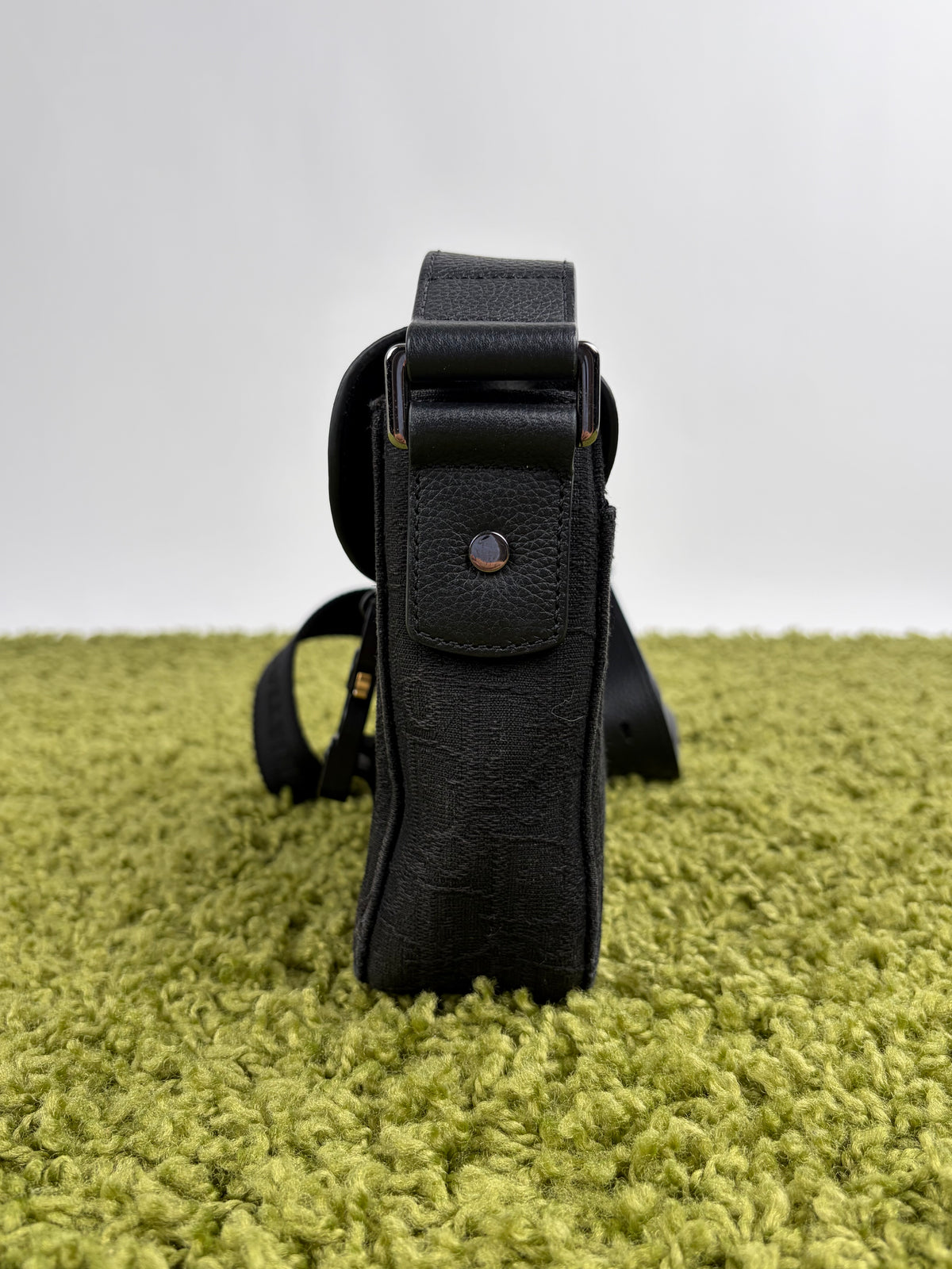 Borsa a tracolla mini saddle Christian Dior Nera