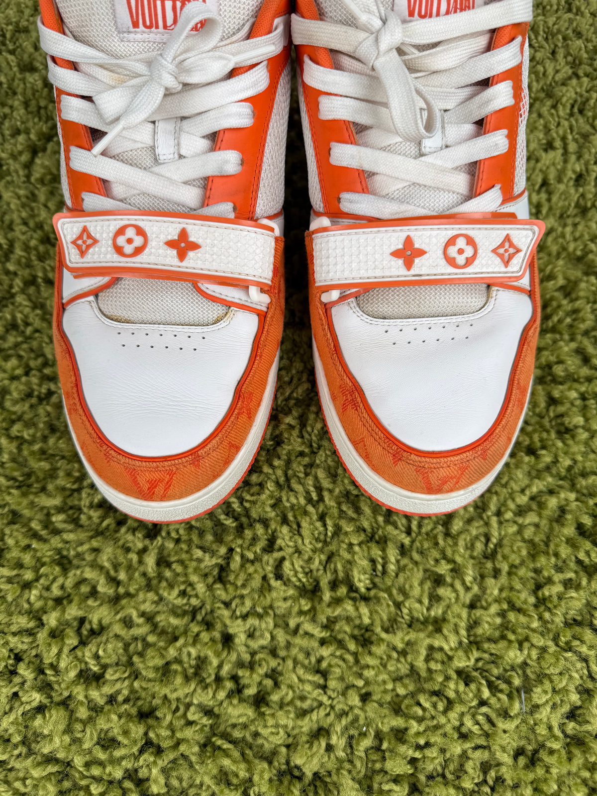 Louis Vuitton Trainer in Denim Arancione 9