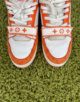 Louis Vuitton Trainer in Denim Arancione 9