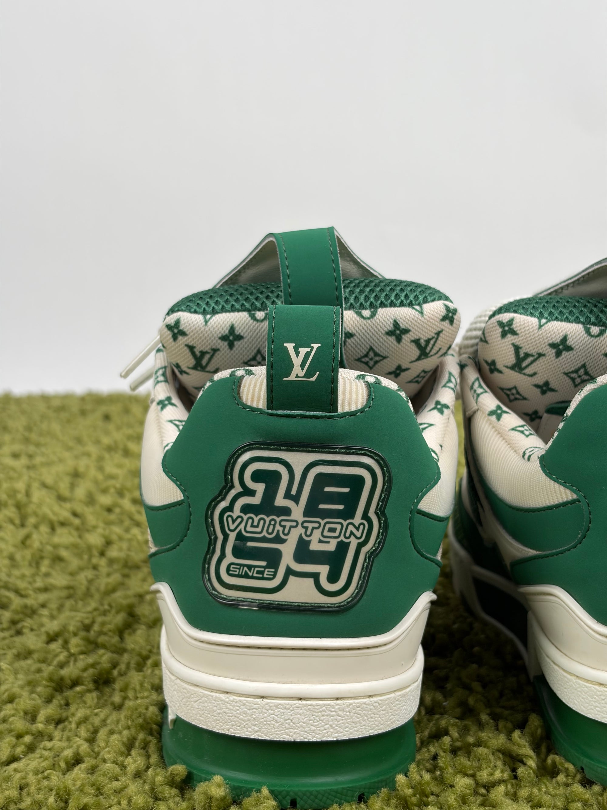 Louis Vuitton skate Size 7.5=41.5 calza 42.5 bianche e verdi