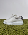 Alexander Mcqueen Sneaker bianca con dettaglio in argento 38.5