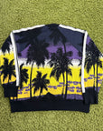 Felpa Sunset Palm Angels Nera Multicolor L