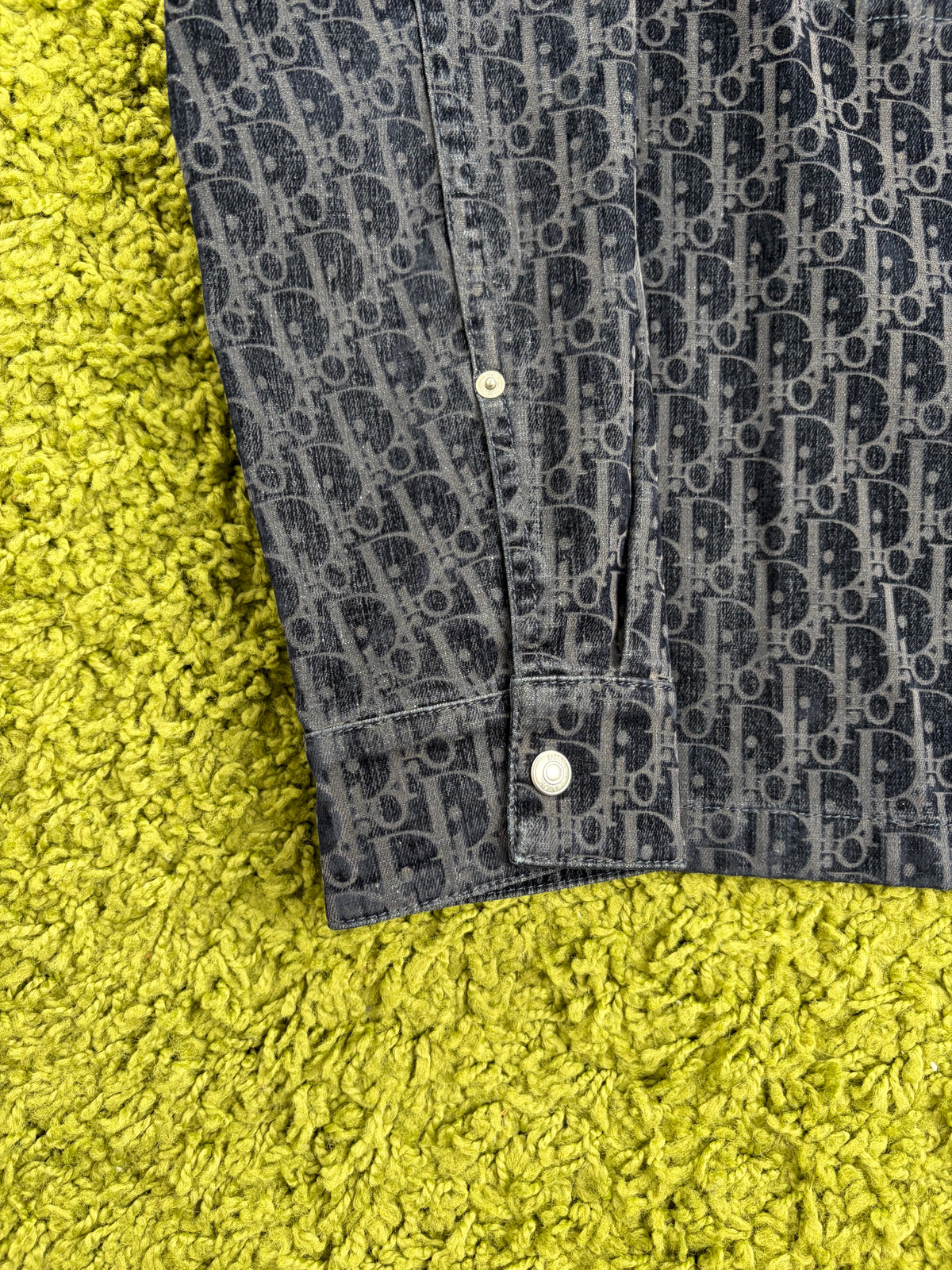 Camicia Christian Dior oblique Blu Navy 46