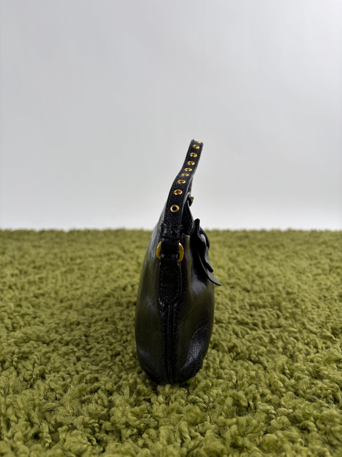 Borsa Miu Miu Pour Accessories Vitello Shine Sac Nera
