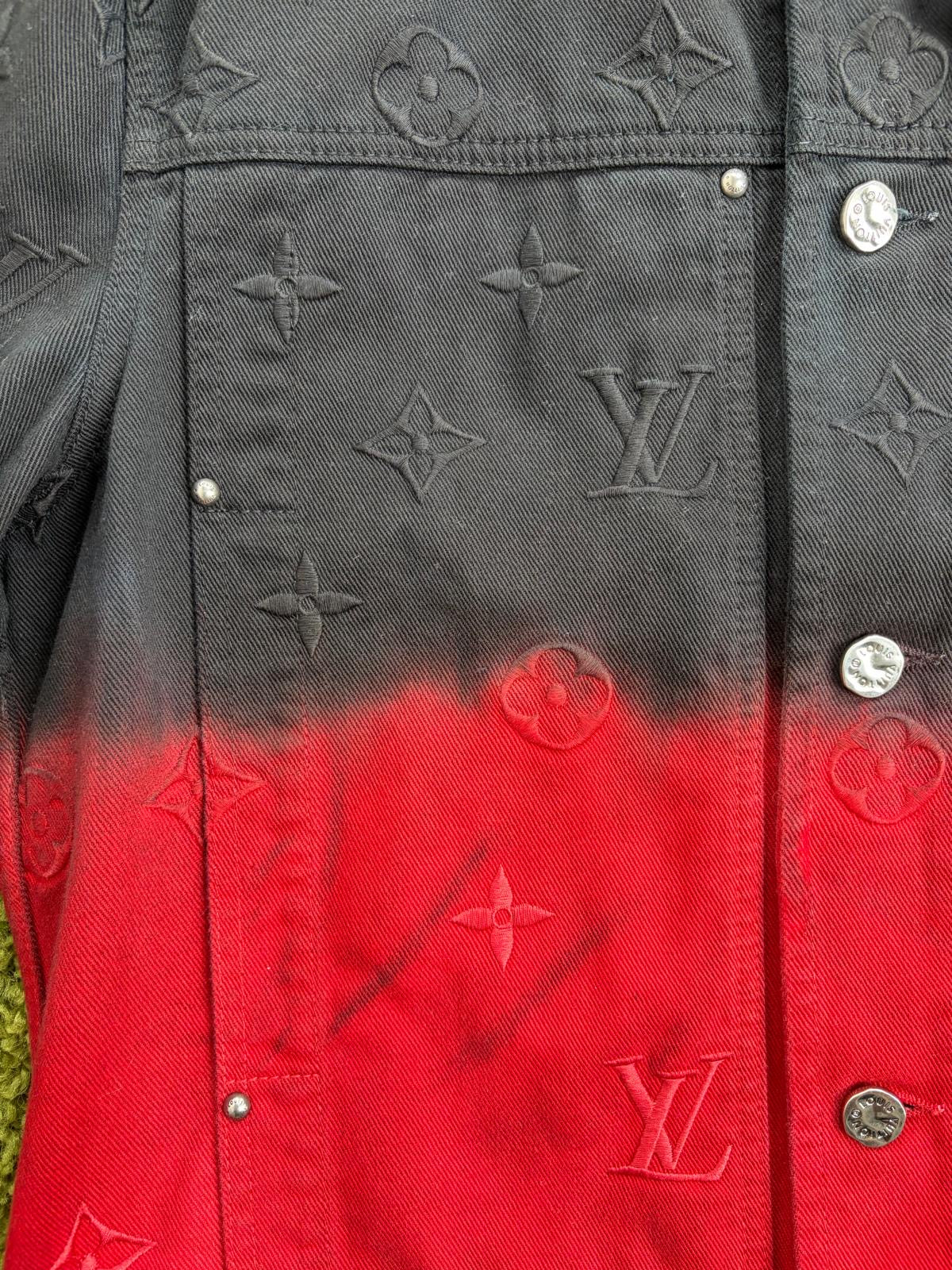 Completo Louis Vuitton Rosso Nero Giacca 50 Jeans 33