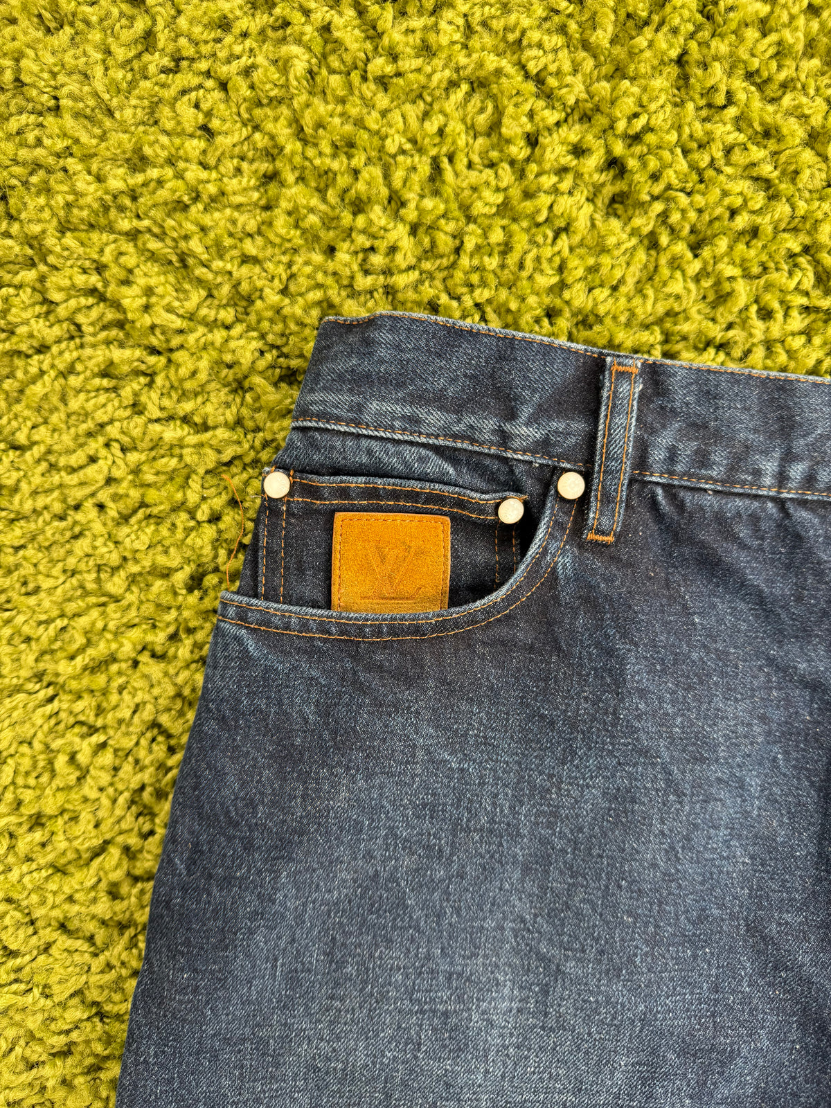 Pantaloncino Louis Vuitton in Denim Blu 34